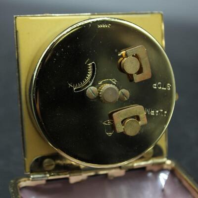 Antique Linder Made in Japan Windup Travel Alarm Clock