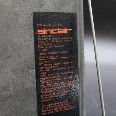 Vintage Sinclair Made in England Micro Vision Television