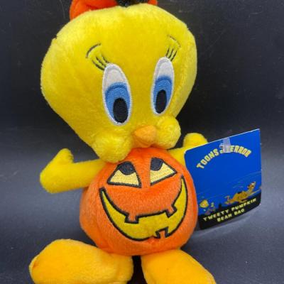 Warner Brothers Tweety Bird in a Pumpkin Costume Plush Toons of Terror