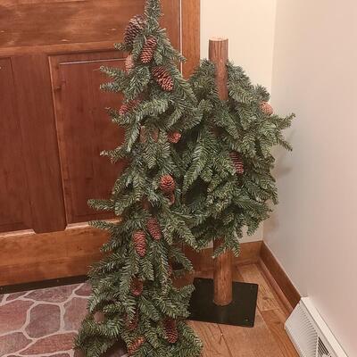 Lot 512: Primitive Almost 6 Foot Tall Holiday Tree