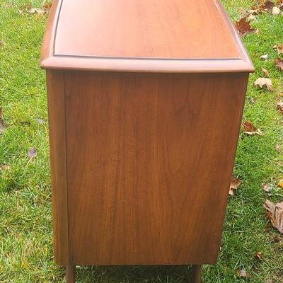 Lot 516: Vintage MCM Wood Record/Media Table