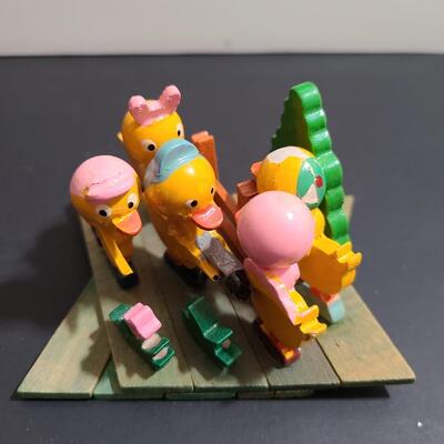 Lot 188: Three Vintage Japan Expanding Diorama Spring/Easter Sets