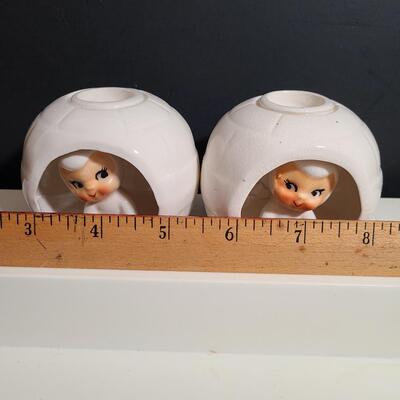 Lot 184: Pair of Candle Holders: Vintage, Howard Holt, Japan, Rare