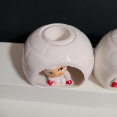 Lot 184: Pair of Candle Holders: Vintage, Howard Holt, Japan, Rare