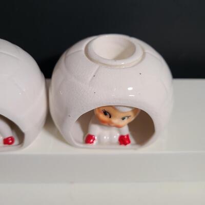 Lot 184: Pair of Candle Holders: Vintage, Howard Holt, Japan, Rare