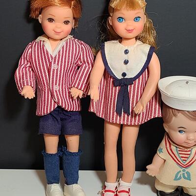 Lot 491: Vintage Mattel Tutti & Todd Barbies in Sundae Treat Outfits and More