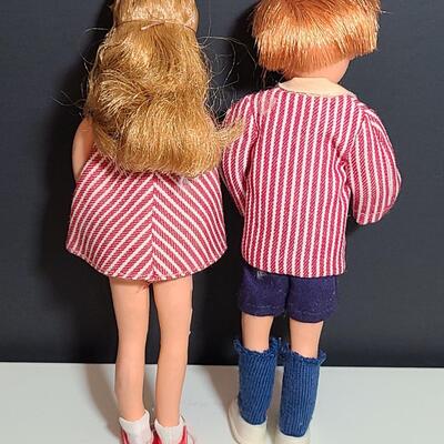 Lot 491: Vintage Mattel Tutti & Todd Barbies in Sundae Treat Outfits and More