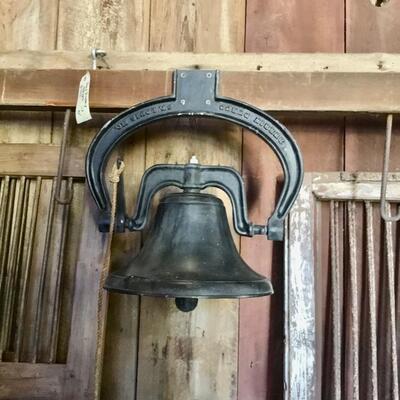 Vintage iron School Bell