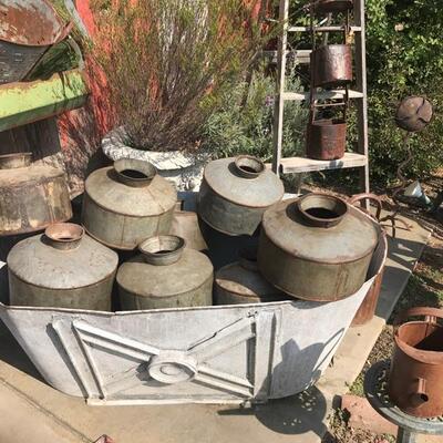 Vintage Iron Water Pots
