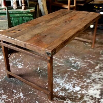 Antique Rustic Folding Table