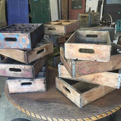 Vintage Wood Soda Crates