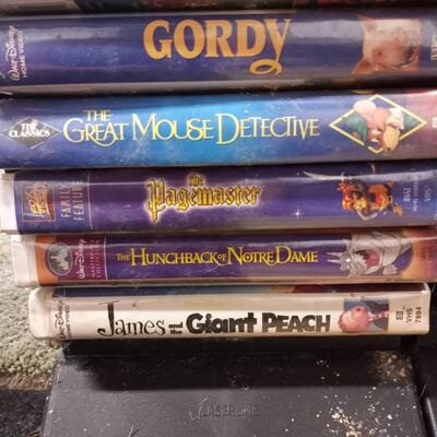 Vintage Disney VHS tapes, 101 Dalmatians thru James & the Giant Peach