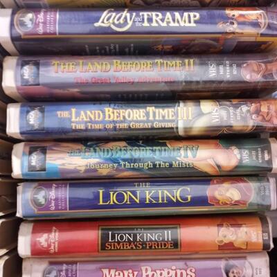 Vintage Disney VHS tapes, Jungle Book thru Winnie the Pooh