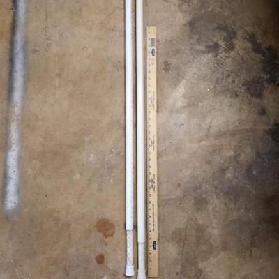 2 tension rods curtain rods