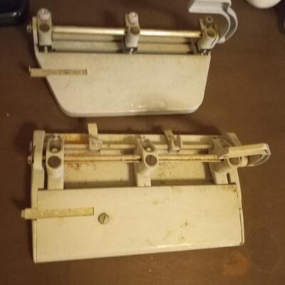 4 vintage hole punches