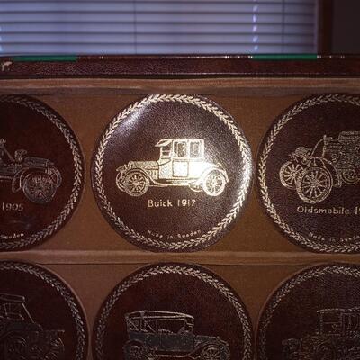 Faux Veterans Cars Box Glass Set