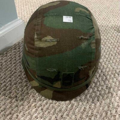 Genuine US Military Issue combat helmet, camo