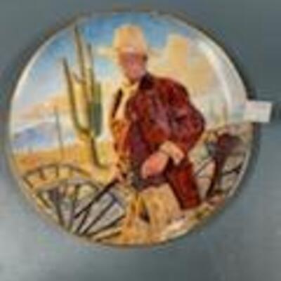 John Wayne Collectable Plate