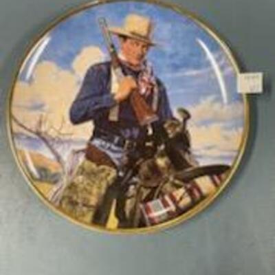 John Wayne Collectable Plate
