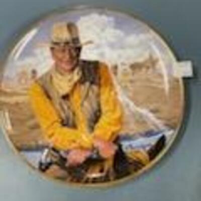 John Wayne Collectable Plate