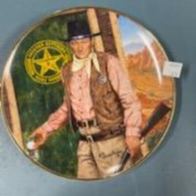 John Wayne Collectable Plate