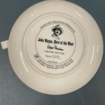 John Wayne Collectable Plate