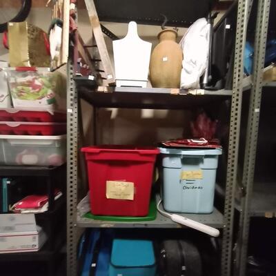 large industrial metal shelf