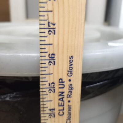 Large storage container, screw on lid