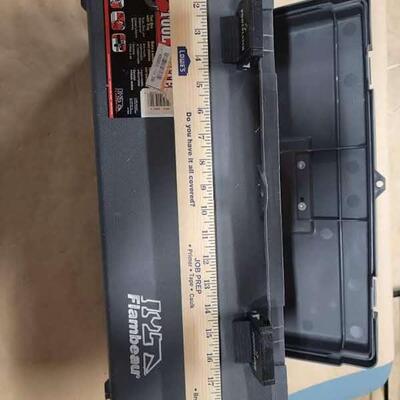 plastic grey tool box