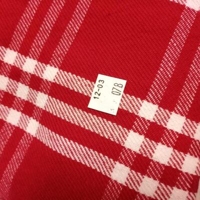 Red & White table cloth