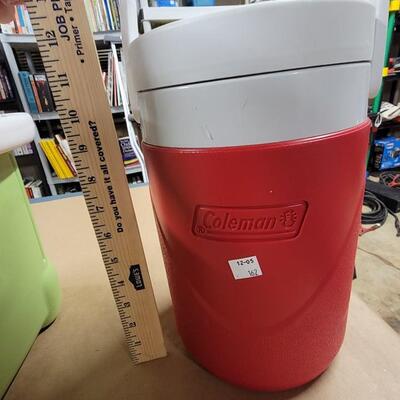 Red coleman drink cooler