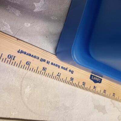 set blue storage box