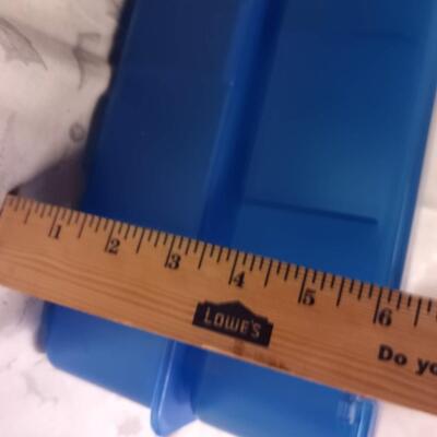 set blue storage box