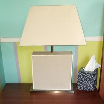 Square lamp w shade