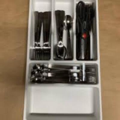Tray of silverware