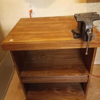 Vice and table