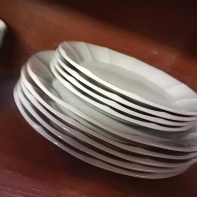 White dishes