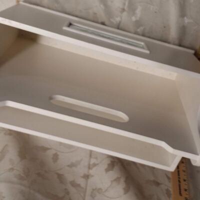 White magazine holder