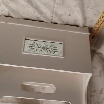 White magazine holder