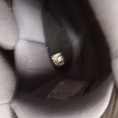 White, blue & purple Medium helmet