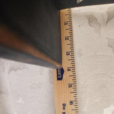 Wooden Flag decor with peg hooks, AS IS