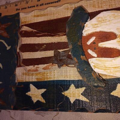Wooden flag decor, "Liberty"
