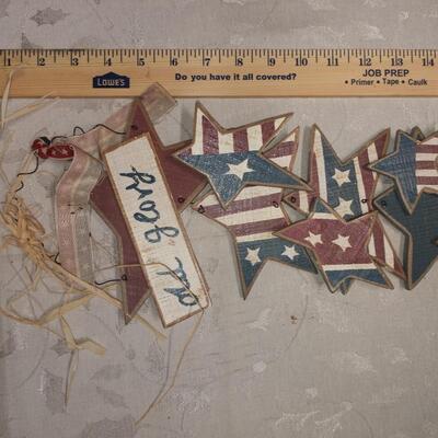 Wooden flag decor, "Old Glory"
