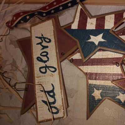 Wooden flag decor, "Old Glory"