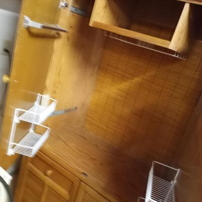 Wooden storage cabinet