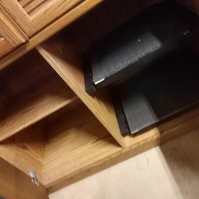 Wooden storage cabinet