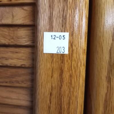 Wooden storage cabinet