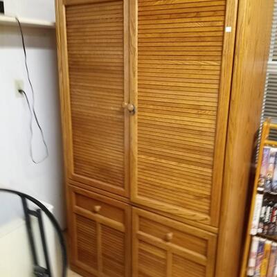 Wooden storage cabinet