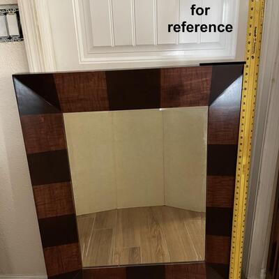 Lot 13: Wood Mirror