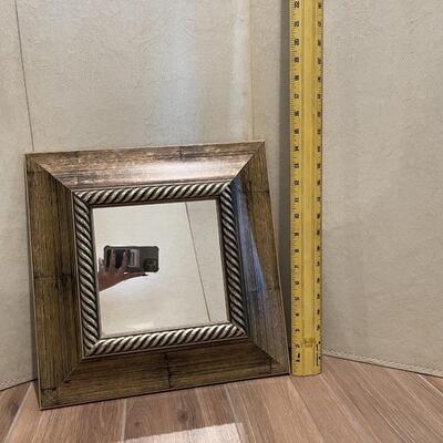 Lot 34: Small Wood Mirror